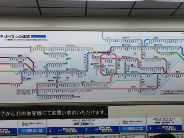 大阪　線路図